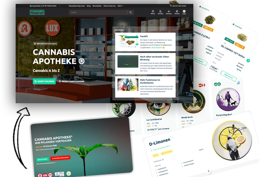 Neue Webseite mit mehr Funktionen